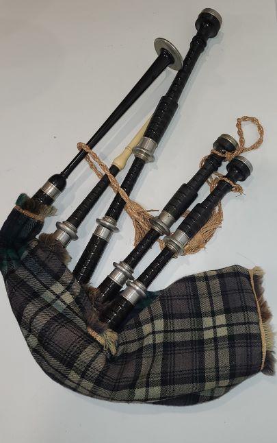 Bag Pipes with Government Tartan