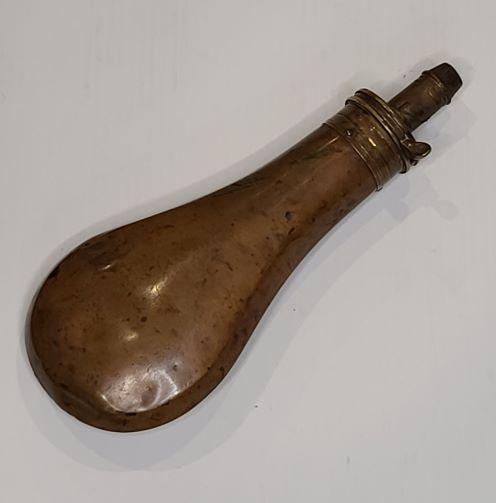 Brass Powder Flask c.1840s - 60s