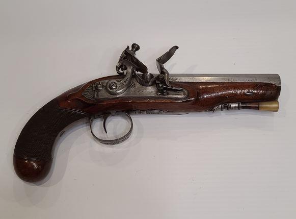 Antique Gentleman's Overcoat Flintlock Pistol c.1813 - 1820s