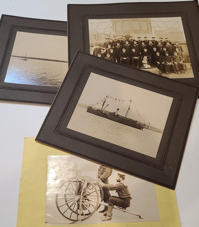 Group of Naval Ships and Related Pictures c.1900