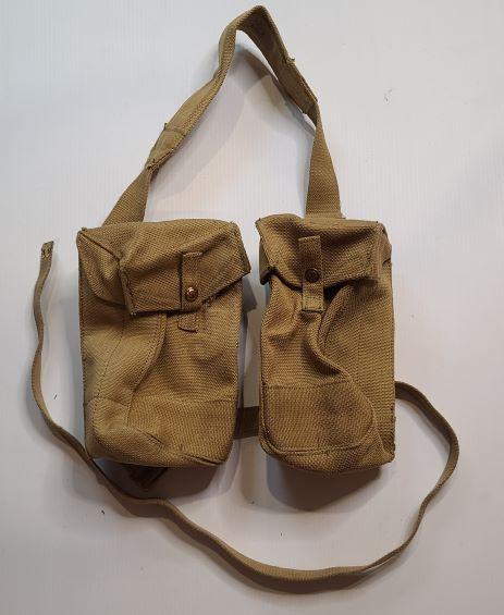 WWII Canadian Issue Large Bren Pouch Set