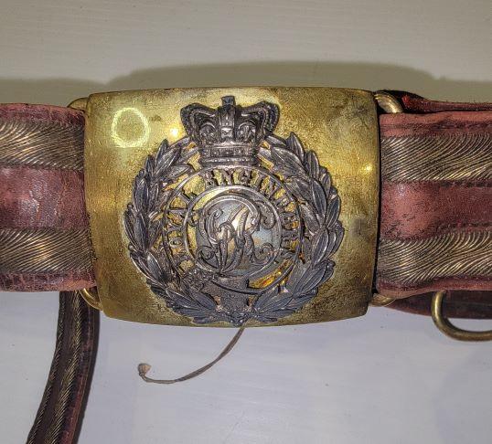 Regular Royal Engineer Victorian Officer Dress Belt
