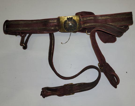 Regular Royal Engineer Victorian Officer Dress Belt
