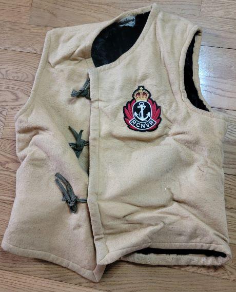 WWII Royal Canadian Naval Reserve Fur Vest