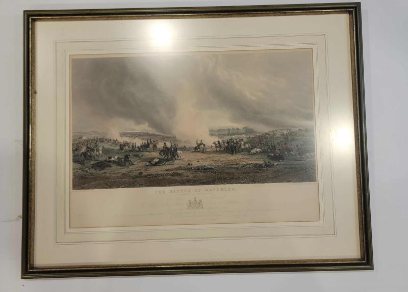 Colour Print of the Battle of Waterloo