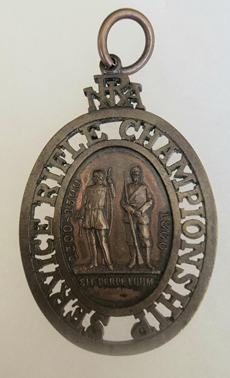 A Pendant issued by the Service Rifle Association 1860