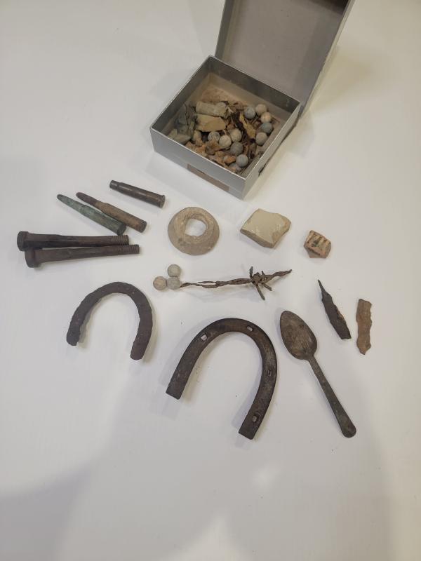 Assorted Lot of WWI Battlefield Relics and Artifacts