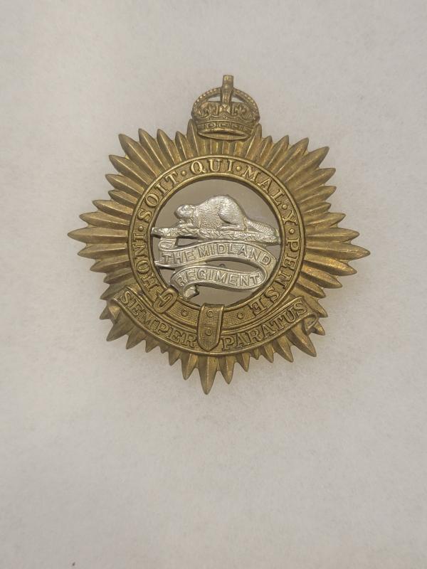 WWII Midland Regiment Cap Badge