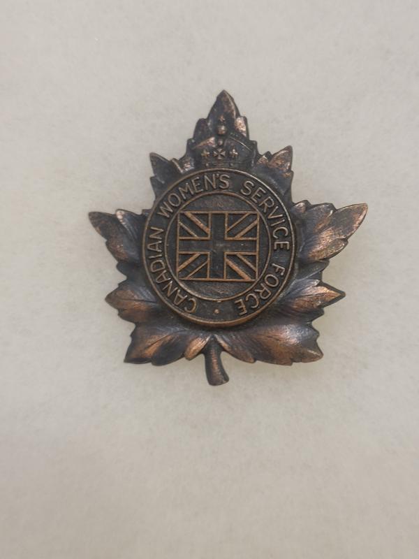 Canadian Legion Overseas War Service Cap Badge