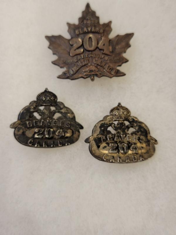 204th Infantry Bn Cap Badge and Collars