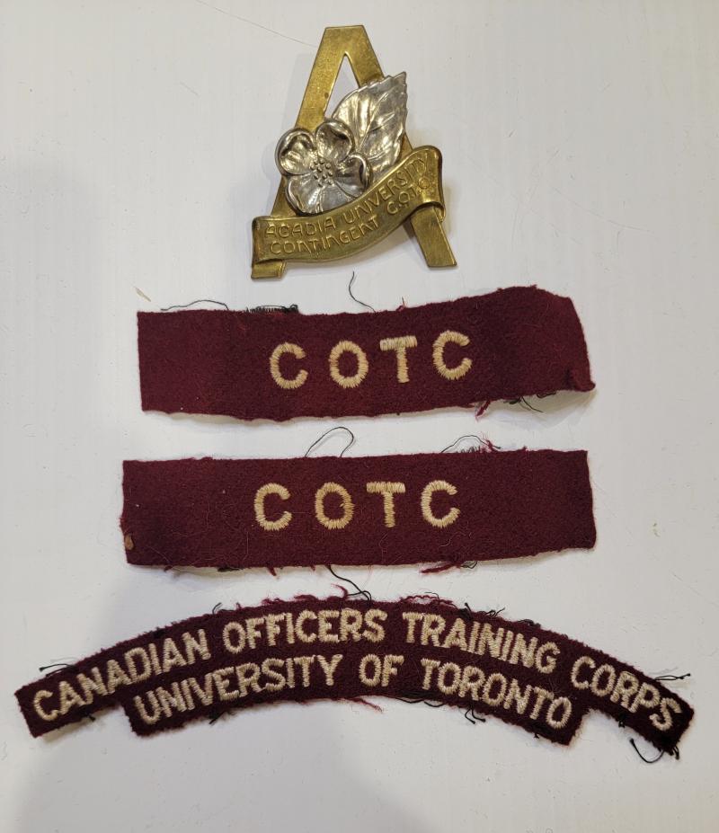 Acadia University COTC Badge and Titles