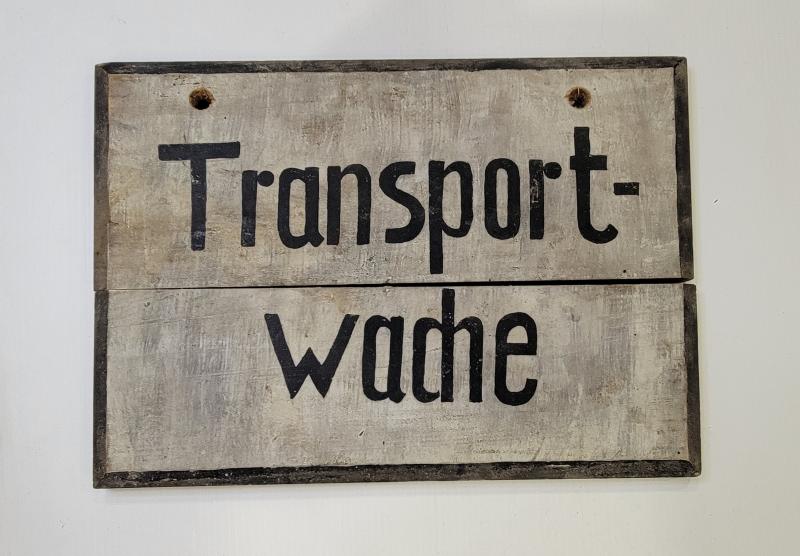 WWII German Wood Sign