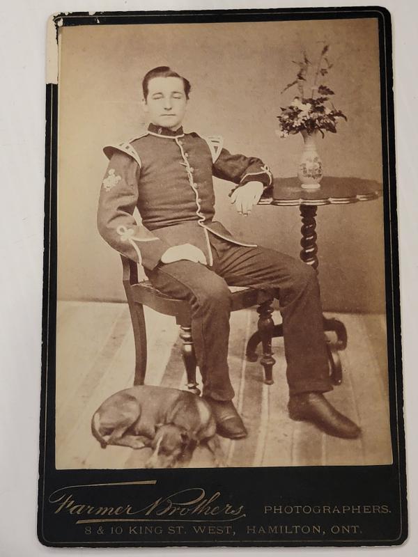 13th Bn Bandsman CDV wearing the Line Infantry Band Uniform and Sleeve Badge c.1900