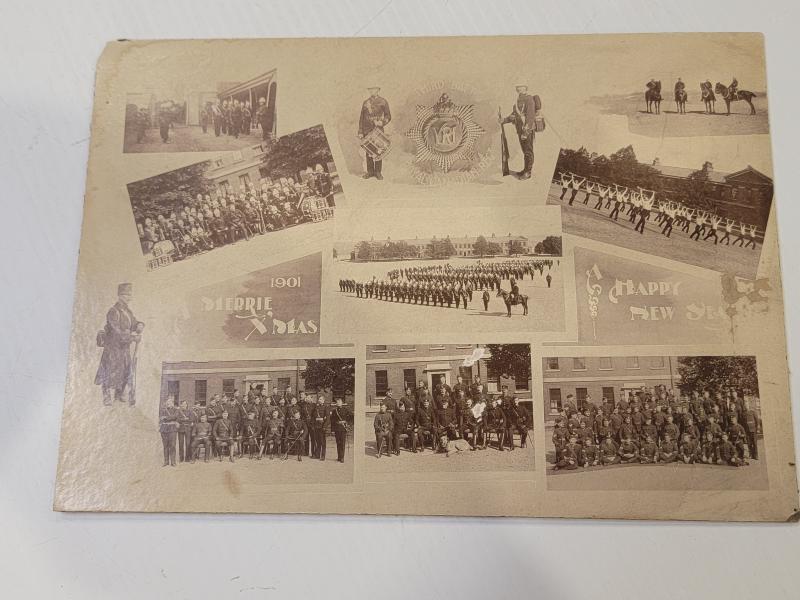 CDV Christmas Photograph of the RCR at their London Barracks 1901