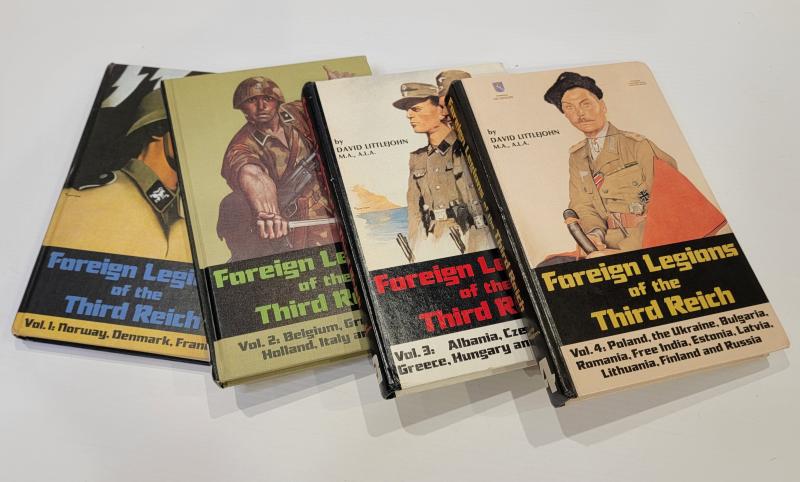 A Complete 4 volume Set of the Chronicled History of Germany's WWII Foreign Force Volunteers