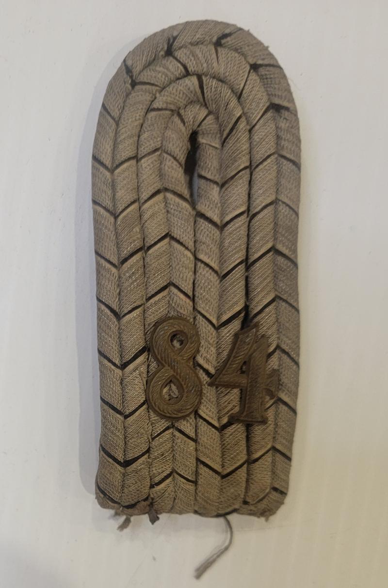 WWI Shoulder Board 84th Regt