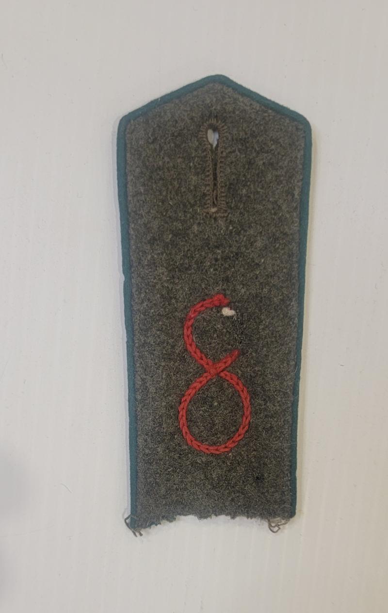 WWI German Shoulder Strap 8th Jager Regt