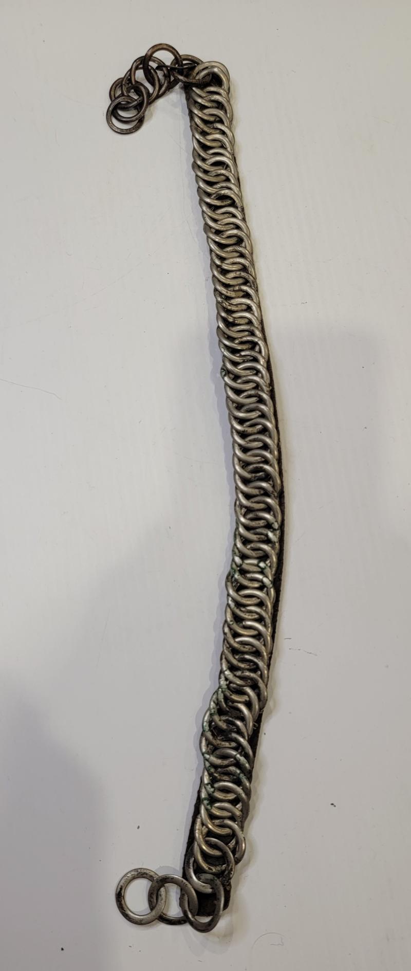 Dragoon Helmet Chin Scales in Silver