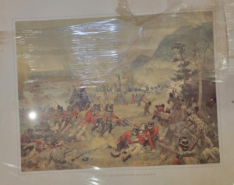 Original Print of the Fall of Brock at Queenston Heights (Small size)