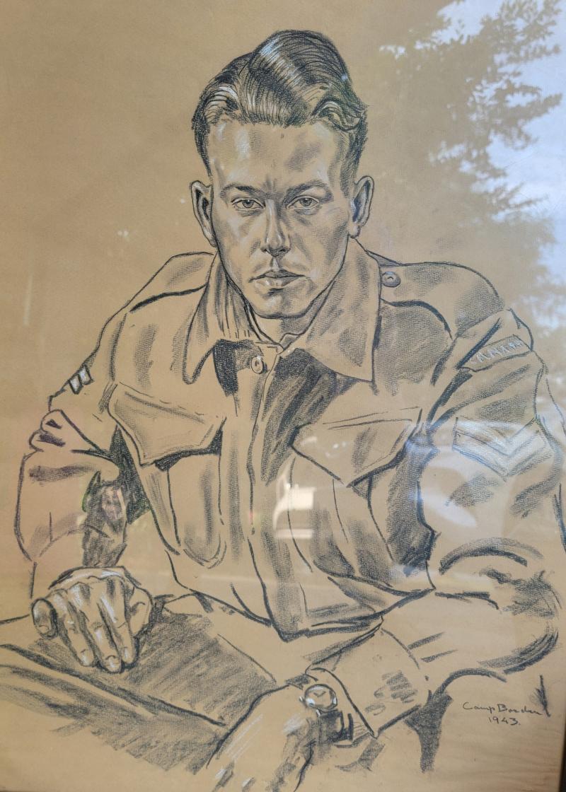 WW2 Drawing of a Canadian Soldier